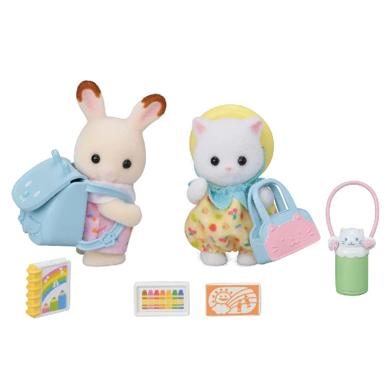 Comfy Chic Calico Critters Nursery Friends Walk Along Duo