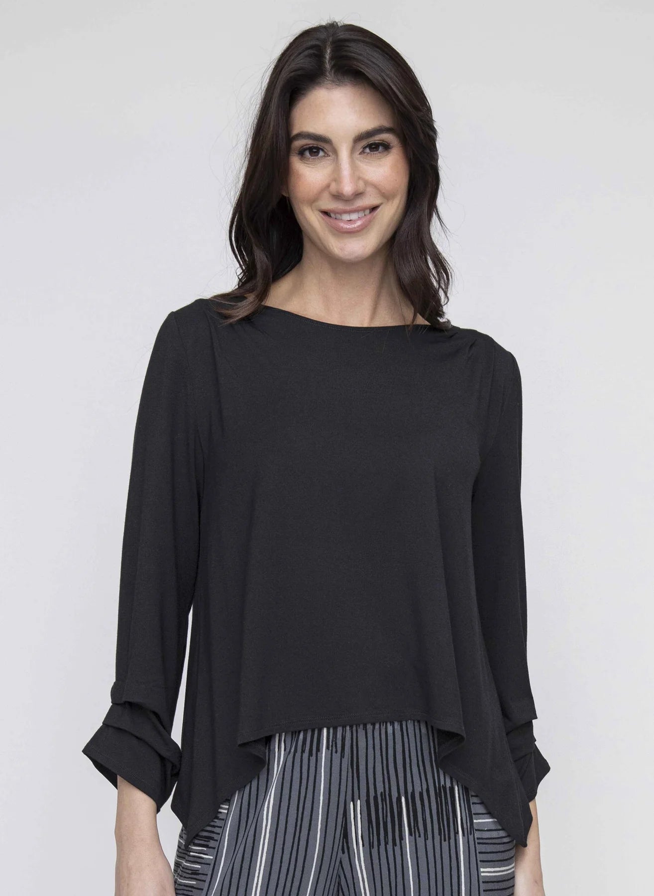 Effortless Elegance Liv, 140398 Pleated Topper, Black