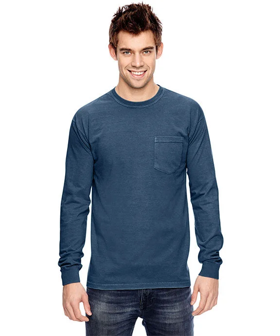 Street Cool C4410 - Comfort Colors Adult Heavyweight RS Long-Sleeve Pocket T-Shirt | True Navy Street Cool C4410 - Comfort Colors Adult Heavyweight RS Long-Sleeve Pocket T-Shirt | True Navy