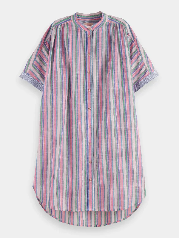 Fresh And Elegant Oversized beach shirt dress